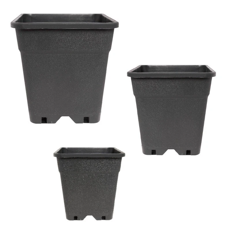 BAMA Vaso Plastica Quadrato per Piante Giardino Fioriera interno esterno in Plastica