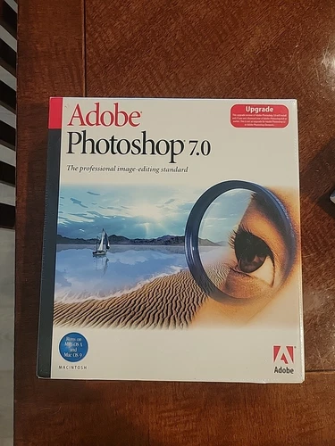 New Adobe Photoshop 7.0 Upgrade Software PC Mac with Serial Number