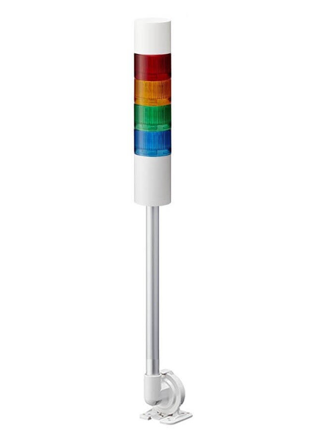 LR6-402QJBW-RYGB, PATLITE, 60Mm4-Tier, Ul Ce Ip65 Dc 24V