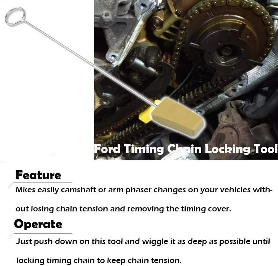 NEW Ford 3 Valve Timing Chain Kit & Camshaft Drive Phaser Repair Kit | 2004-2010 Ford F150 3V