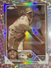 2023 TOPPS CHROME KEVIN GAUSMAN #55 BASE SEPIA REFRACTOR TORONTO BLUE JAYS CSTOR