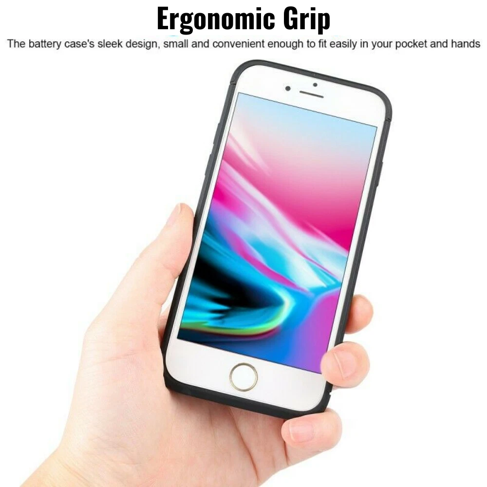 Power Bank Charging Cover For iPhone 8 7 6 Plus SE External Charger Battery Case