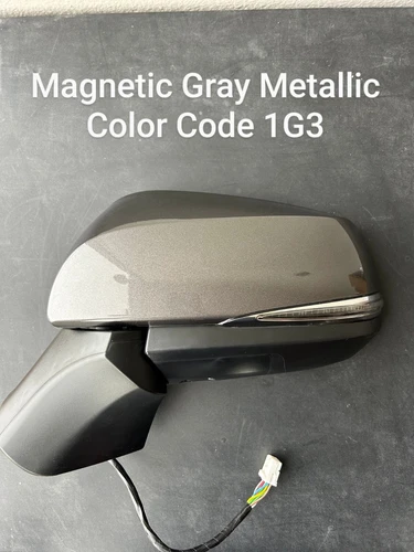 NEW GRAY mirror fits 19-24 Toyota Rav4 drivers LH Limited BSM/Signal/Puddle/Heat