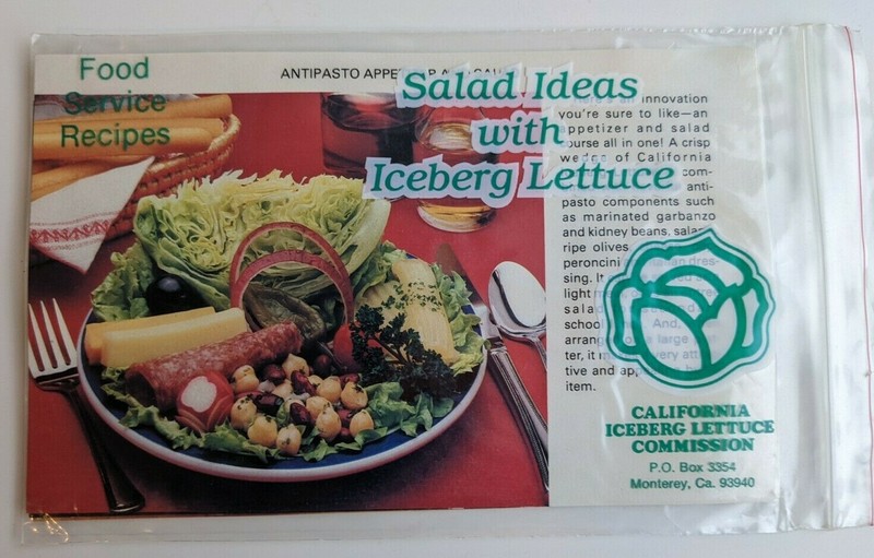 1980s Salad Ideas w/ Iceberg Lettuce recipes from CA Iceberg Lettuce Commission