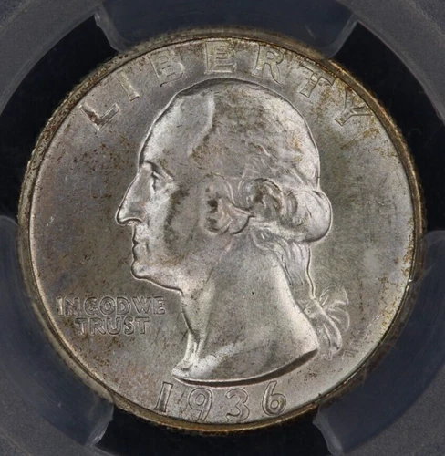 1936-D 1936 Washington Quarter 25c PCGS - MS64 Super original skin!