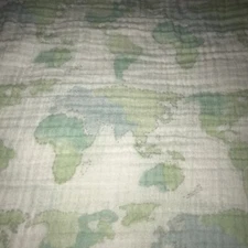 Aden + Anais World Map World Traveler Muslin Lightweight Baby Blanket