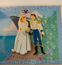 DCL Disney Fairytale Weddings Ariel Eric Bride Groom Little Mermaid Boxed Pin