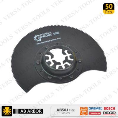 Versa Tool AB50J 80mm HSS Semi-Circular Multi-Tool Saw Blades 50/Pk