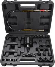 24Pcs Pneumatic Diesel Injector Puller Air Vibration Injector Removal Tool Kit