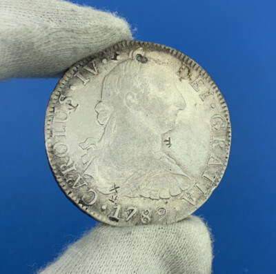1789 Mo Mexico City 8 Reales F.M. Carolus IV DEI Gratia .903 Chop