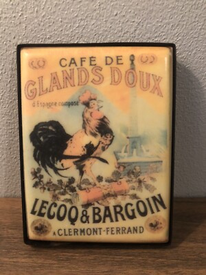 Cafe De Glands Doux Vintage French wall tile Lecoo &Bargoin (B1)