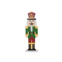 Star Trading Bunter Led Nussknacker ,Nutcracker' Aus Holz, Batterien + Timer, W