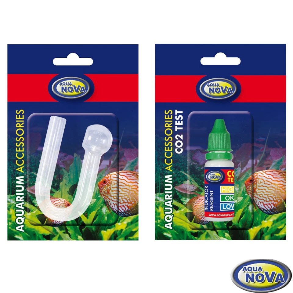 AQUANOVA Aqua Nova CO2 Glas Indikator + CO2 Testflüssigkeit - hang on - CO2-Dauertest