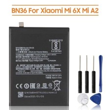 Replacement Battery BN36 For Xiaomi Mi A2 Mi 6X M1804D2SG M1804D2SI 3010mAh Tool