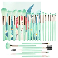 24pcs Pro Makeup Brush Set Eyeliner Face Powder Foundation Eyebrow Brush Tools