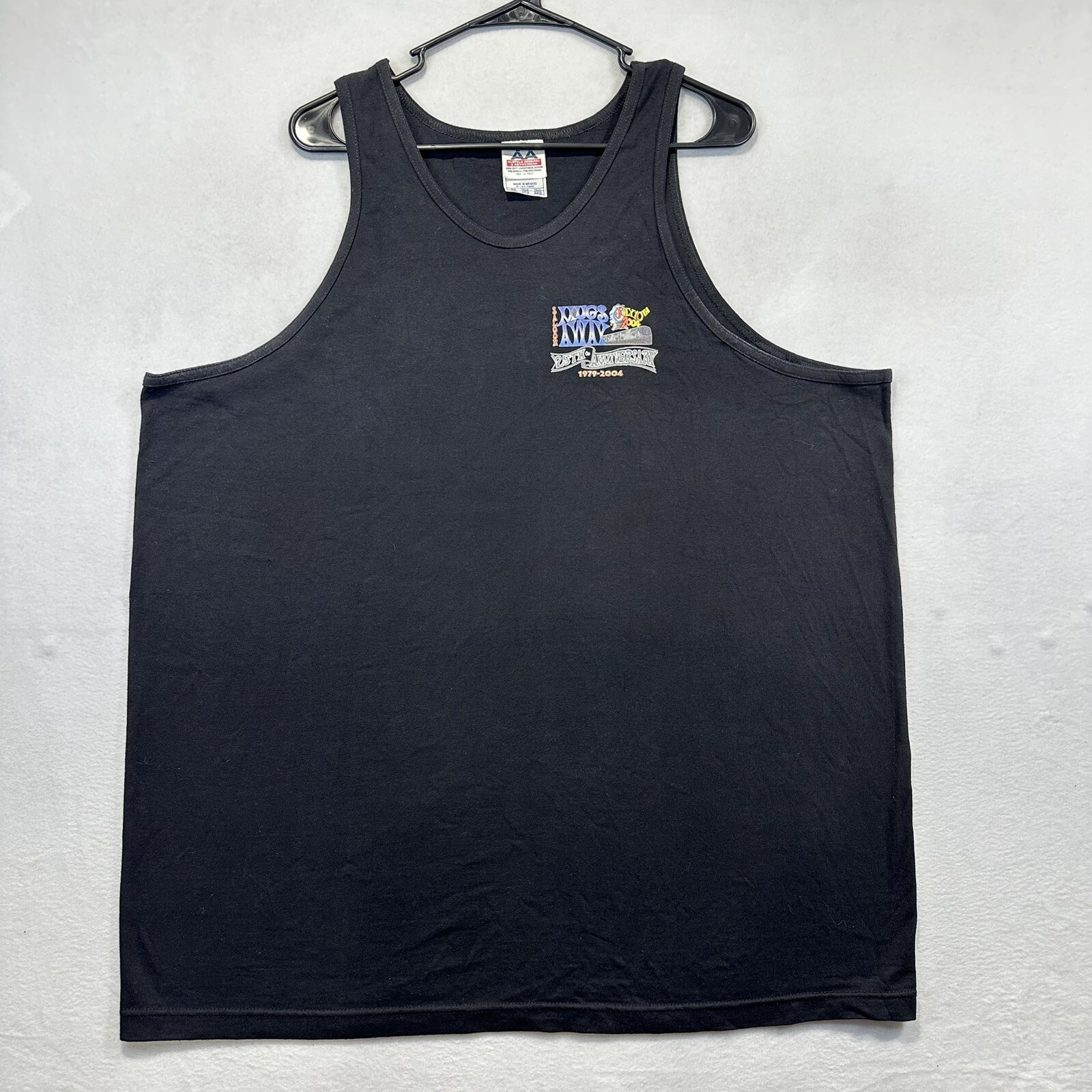 Mugs Away Saloon Tank Top Shirt Mens 2XL Black 25th Vintage Laguna
