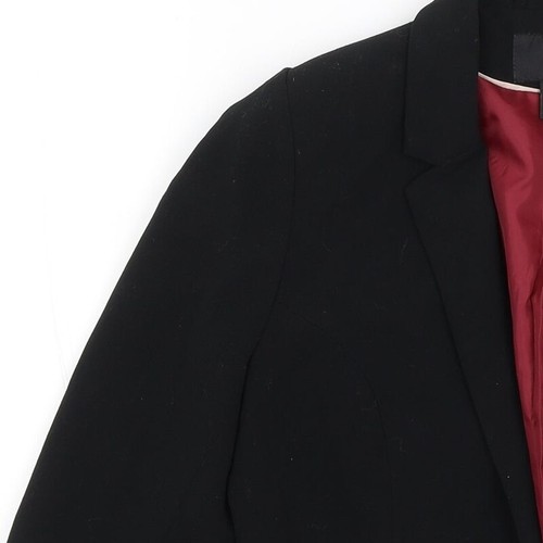 H&M Womens Black Polyester Blend Blazer Size 10 - Picture 8 of 12