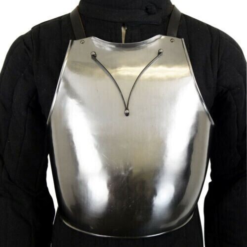 Medieval Steel Cuirass Globose Breastplate Collectible Chrome jacket Armor Gift - Picture 1 of 9