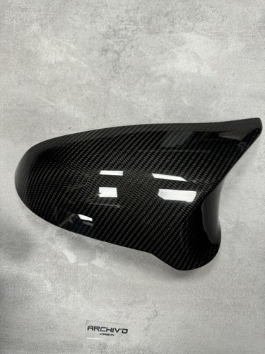 Real Dry Carbon Fibre Wing Mirror Caps Cover BMW F80 M3 F82 F83 M4 F87 M2 RHD - Picture 6 of 23