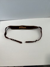 VTG Nikon Nylon 2  Wide Camera Neck Shoulder Strap Japan Maroon Orange 40  