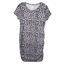 Extremely Me Girls Dress Size 14 Pastel Purple Animal Print Bodycon Cinched