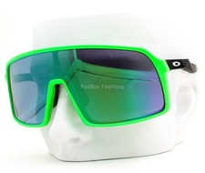 Oakley Sutro Shield Sunglasses OO9406-B437 Neon 80's Green Prizm Jade with Case
