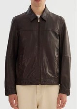 Veste en cuir homme REGENCY marron taille L - Neuve avec étiquette 895€