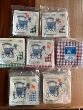 Charles Craft Guildford Gingham Cross Stitch Fabric 15x18" Multicolor QTY 17