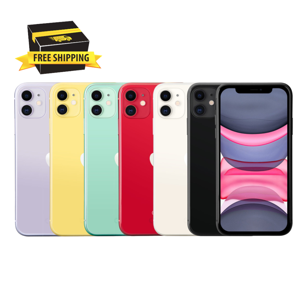 Apple iPhone 11 Unlocked 4G - 128GB/64GB - Black, Green, Red