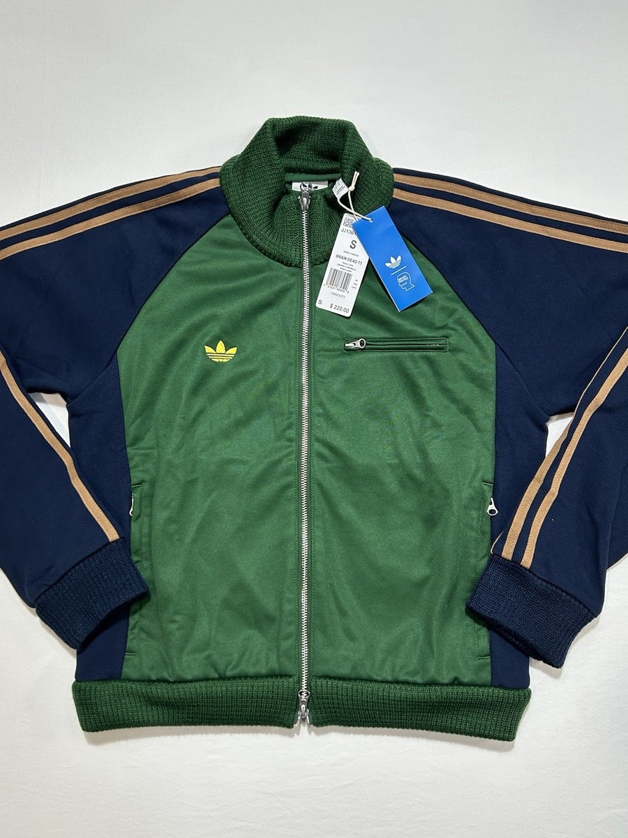 NEW Brain Dead x Adidas Track Top Jacket Green Blue Unisex Size