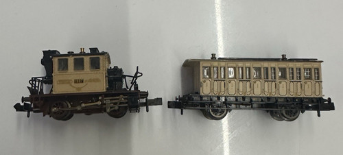 Locomotive + wagon marchandise Trix Mini Trix 28970 éch : N sans boite | Condition: Occasion