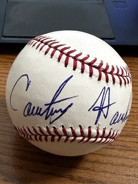 ¡BÉISBOL OML AUTOGRAFIADO FIRMADO POR COURTNEY HAWKINS! White Sox! 1ª Ronda Borrador! Foto 2 de 3