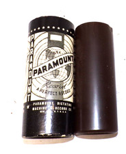 EDISON EDIPHONE DICTAPHONE PHONOGRAPH NEW OLD STOCK BROWN WAX CYLINDER RECORD