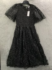 NEW Baltic Born Dress Womens Large Floral Black