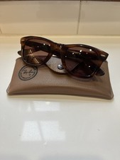 Vintage Wayfarers Ray-Ban Sunglasses Tortoiseshell Acetate Made In USA
