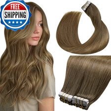 Laavoo Human Hair Tape In Extensions Balayage Tape In Hair Extensions Human