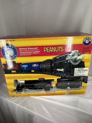 Juego de tren calibre G Lionel Snoopy Railways modelo 7-11489 Peanuts de Schulz | Condition: Used