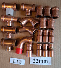 Pegler Yorkshire Copper Tectite Sprint Tee Elbow 15mm, 22mm, 28mm Fittings