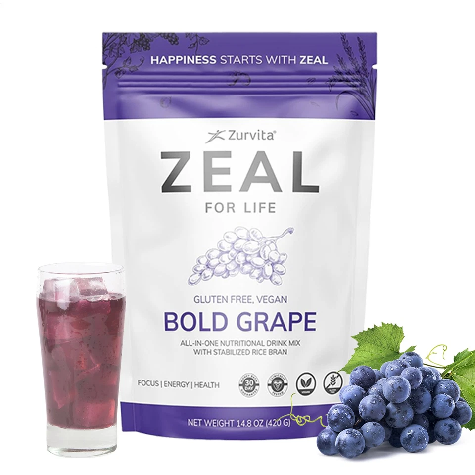 Zeal For Life Bold Grape 30 порций энергетический/здоровый напиток упаковка 1/2/3 - РАСПРОДАЖА - Изображение 3 из 4