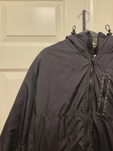 Hurley Mens Hybrid Softshell Jacket Black Hooded Fleece Lined Size 2XL Camo  image 5