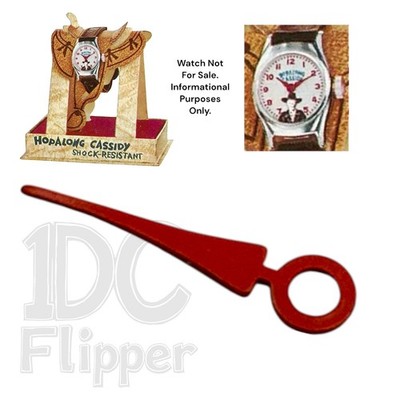 Hopalong Cassidy Watch Red MINUTE HAND #57 1963-1965 Timex Ingersoll Disney Read