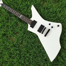 Electric Guitar Solid Body White Rosewood Fretboard HH Pickup Mahogany Body