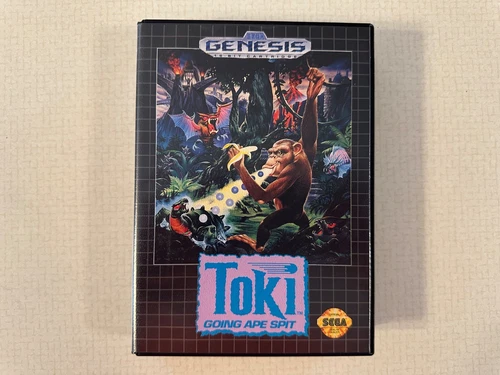 Toki: Going Ape Spit (Sega Genesis, 1992)CIB w/Manual/Poster/Insert VF/NM Tested