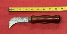 Vintage Red Devil No. 4607 Carpet Linoleum Knife Tool Red Handle Made in USA