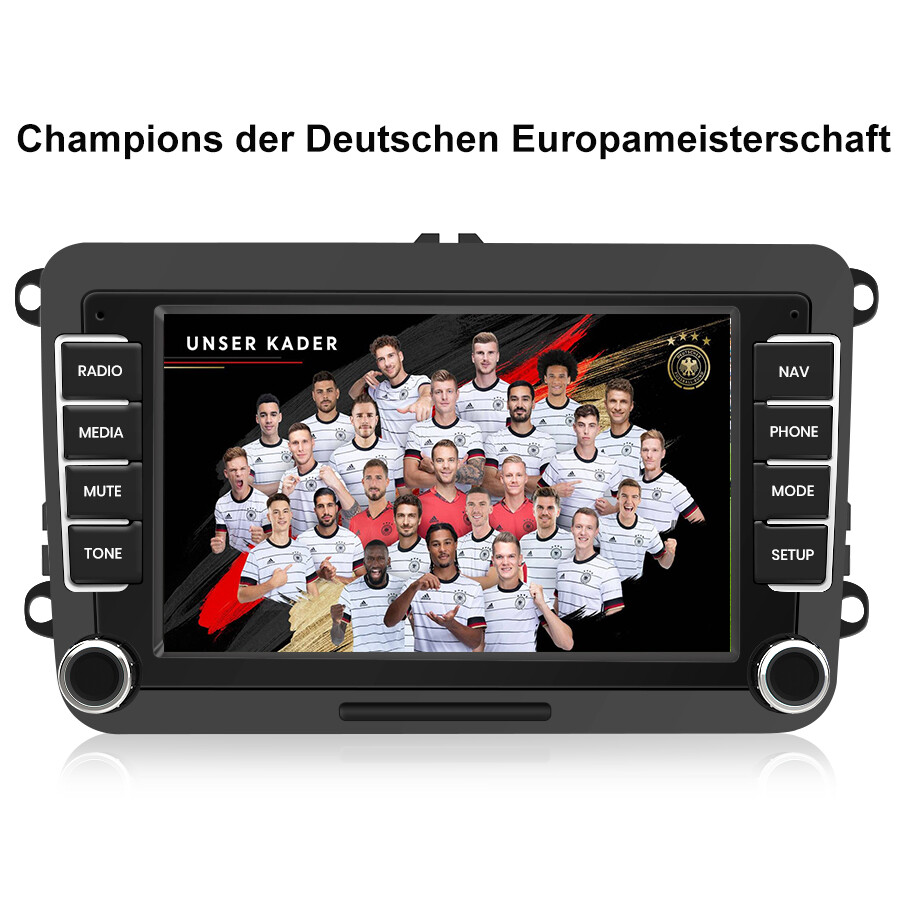 Radio de coche Android 1+32 GB Carplay GPS para VW Golf 5 6 Polo 6R Touran Tiguan DE DE