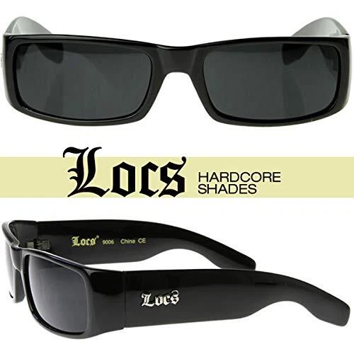 Gafas de sol Locs negras OG Gangster sombras lentes oscuras Foto 2 de 4
