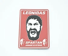 SPARTAN ARMOR SYSTEMS "LEONIDAS" 300 LOGO PATCH HOOK/LOOP BACKING SHOT SHOW 2022