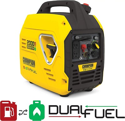 Champion 2,000-W Super Quiet Portable Dual Fuel Inverter Generator