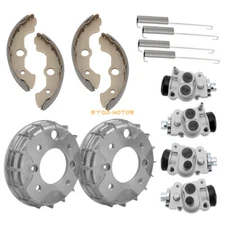 Front Brake Drum Wheel Cylinder Shoe Kit for Honda Rancher 350 4x4 TRX350 FE/FM
