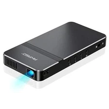  Mini Projector, Pocket-Sized DLP Portable Projector, 1080P Cookie Projector 